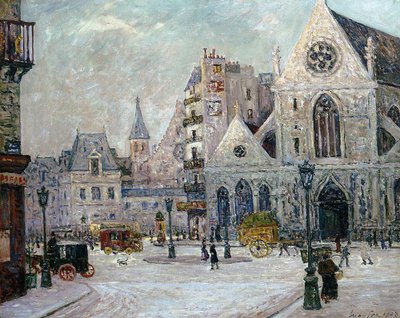 De kerk van St. Nicolas-des-Champs, rue St. Martin, Parijs, 1908 door Maxime Emile Louis Maufra